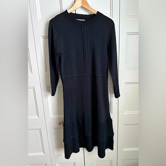 NANETTE LEPORE | Double Flounce Lurex Metallic Dress NWTs - Picture 3 of 9